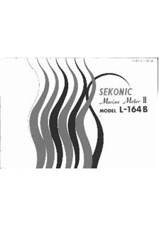 Sekonic L 164 Marine manual. Camera Instructions.